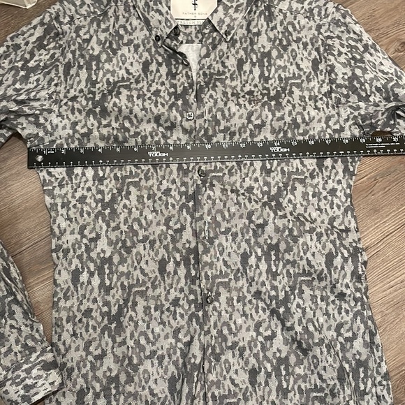 COPY - FATHER SONS SLIM STRETCH FIT BLACK WHITE GRAY LONG SLEEVE - Picture 8 of 8